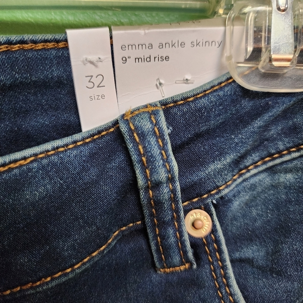 STS Blue Emma Ankle Skinny Jeans | Size 32 | Mid-Rise | Stitch Fix | NWT - Picture 2 of 4